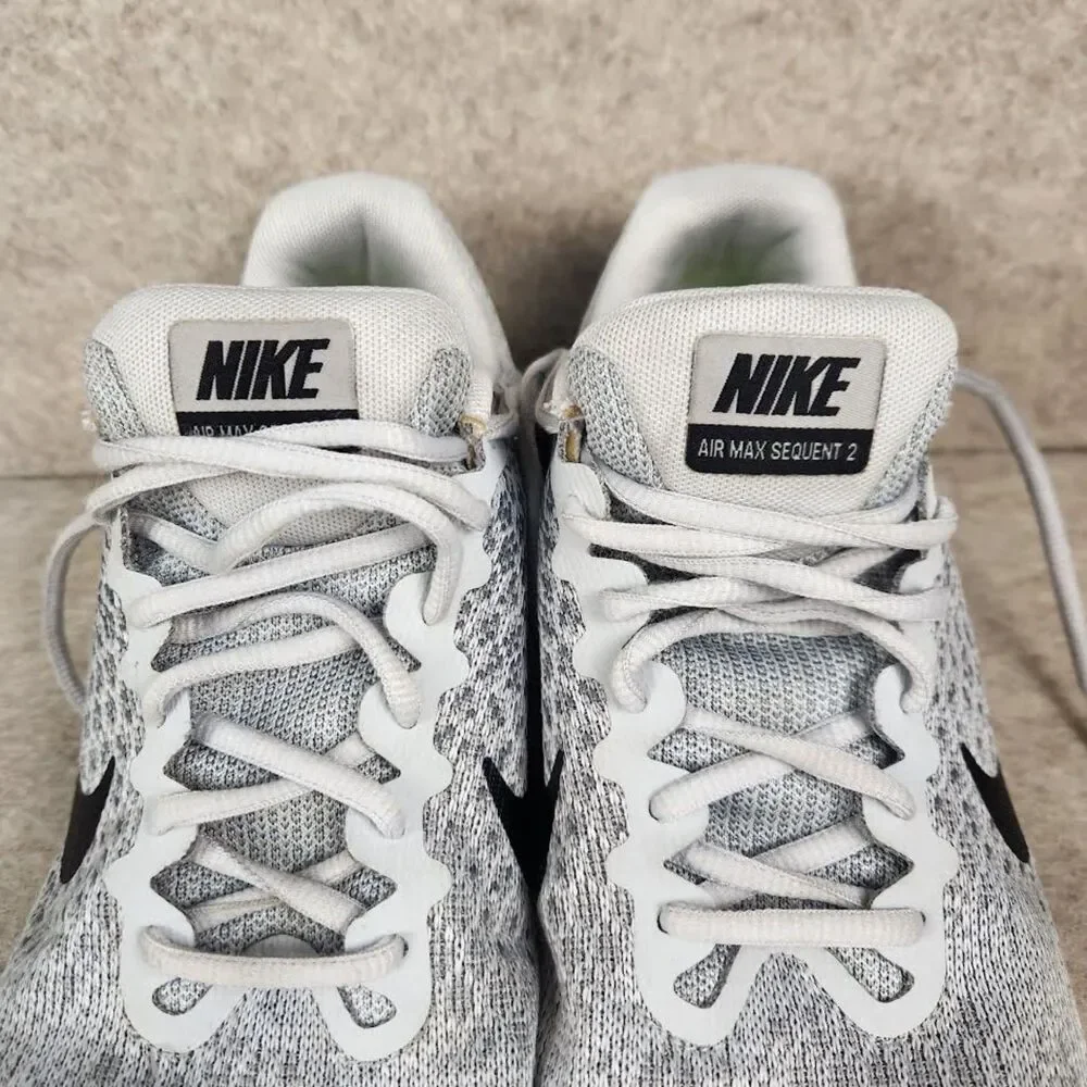 Nike Men's Air Max Gray Sequent 2 Running 8524610-002 Shoes Size 9